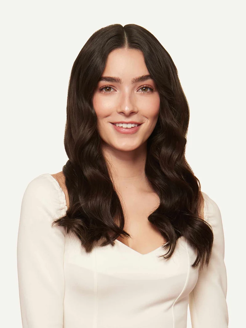 12" Dark Brown Halo® Hair Extensions (150g)