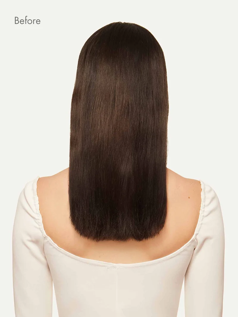 12" Dark Brown Halo® Hair Extensions (150g)