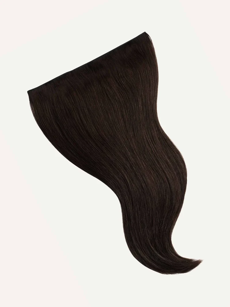 12" Dark Brown Halo® Hair Extensions (150g)