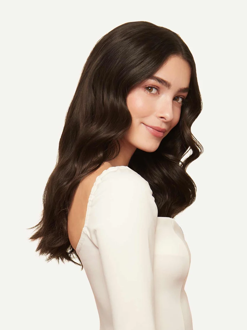 12" Dark Brown Halo® Hair Extensions (150g)