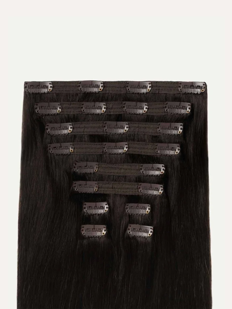 20" Classic Mocha Brown Clip-Ins (160g)