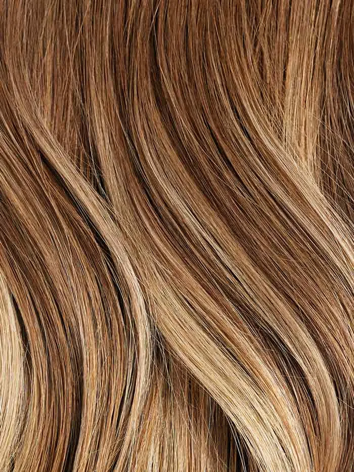 16” Chestnut Brown Balayage Scalp Hair Fill-Ins & Halo® Bundle (180g)
