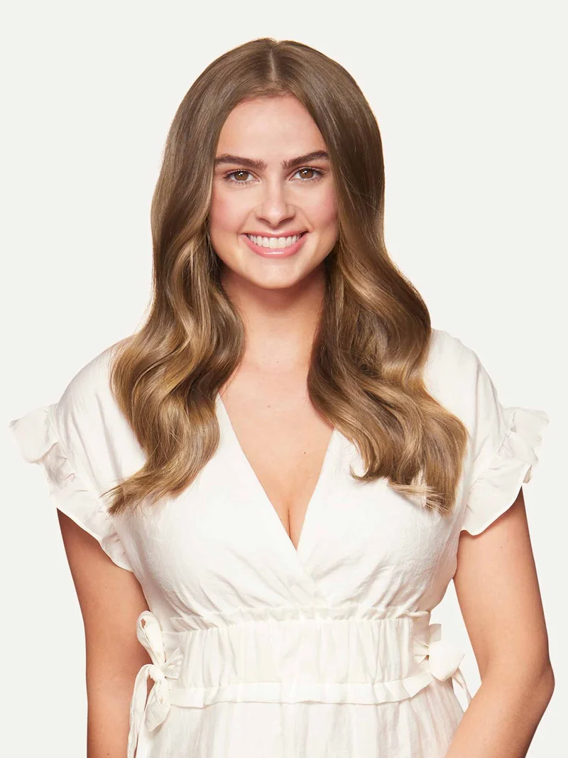 16" Chestnut Brown Balayage Halo® Hair Extensions (140g)