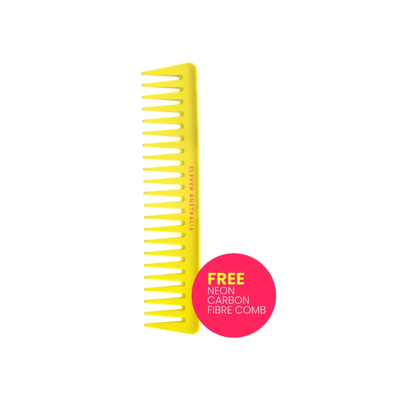 ELEVEN Australia Ltd ed Neon Yellow Carbon Fibre Comb GWP