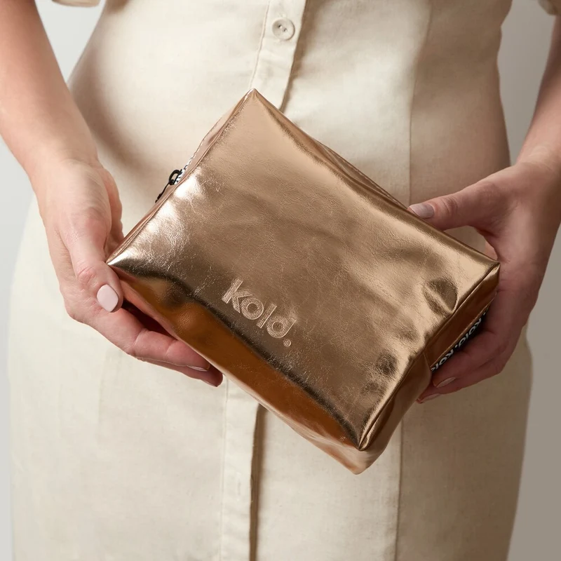 Midi Insulated Makeup Bag Bronze