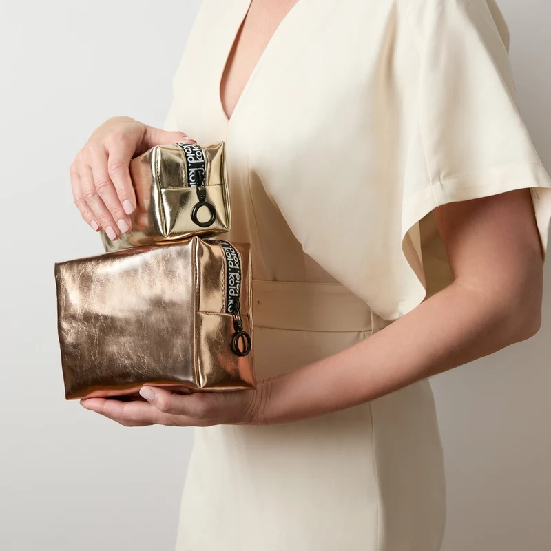 Midi Insulated Makeup Bag Bronze