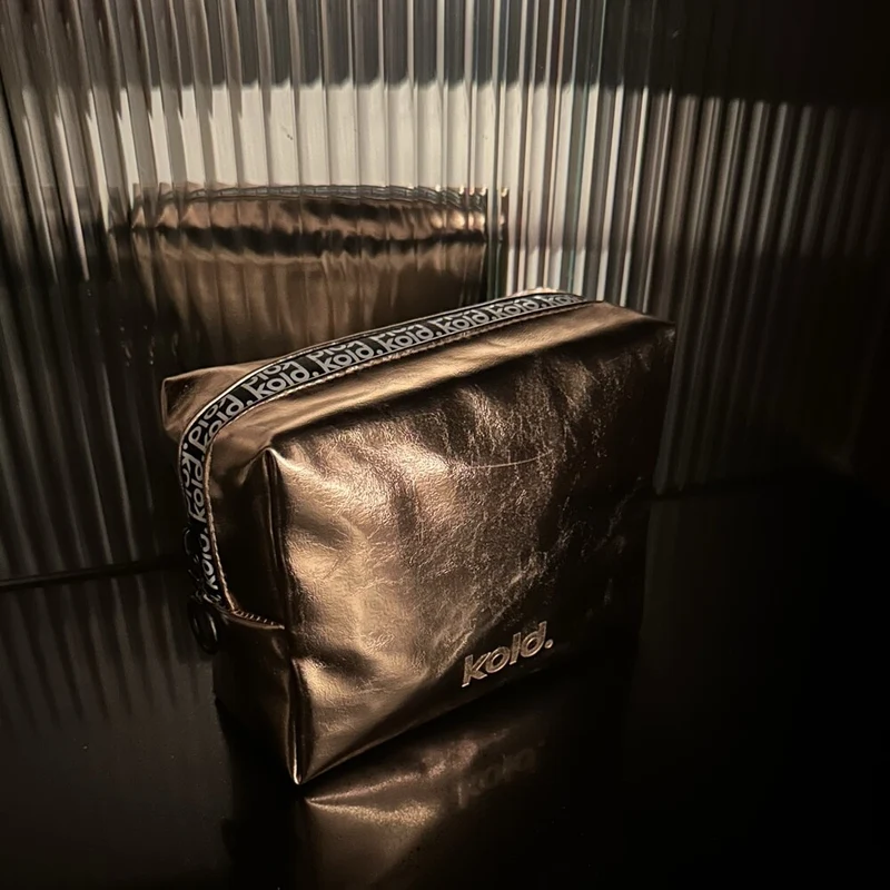 Midi Insulated Makeup Bag Bronze