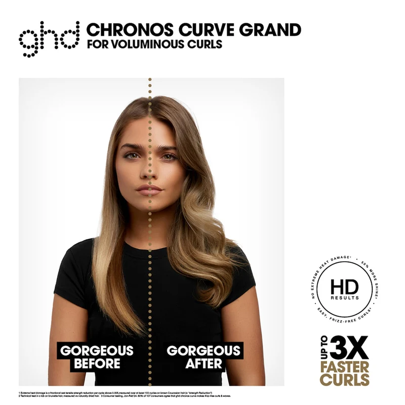Chronos Curve Grand Curling Tong in Dusted Pink
