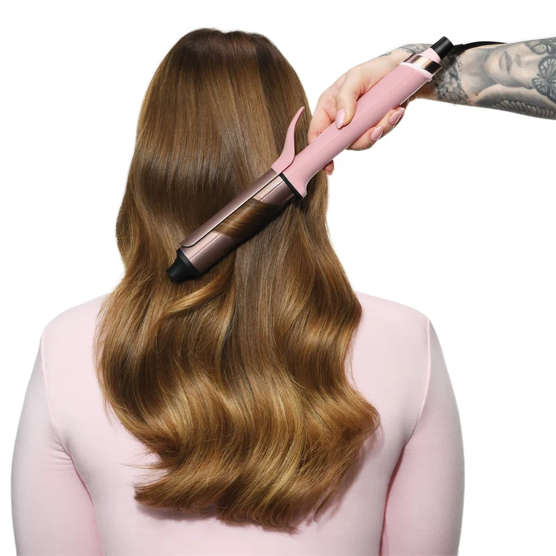 Chronos Curve Grand Curling Tong in Dusted Pink
