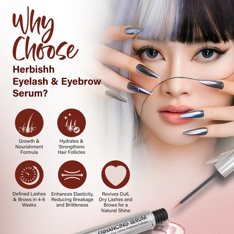 Herbishh Wimpern- und Augenbrauen-Verstärkendes Serum