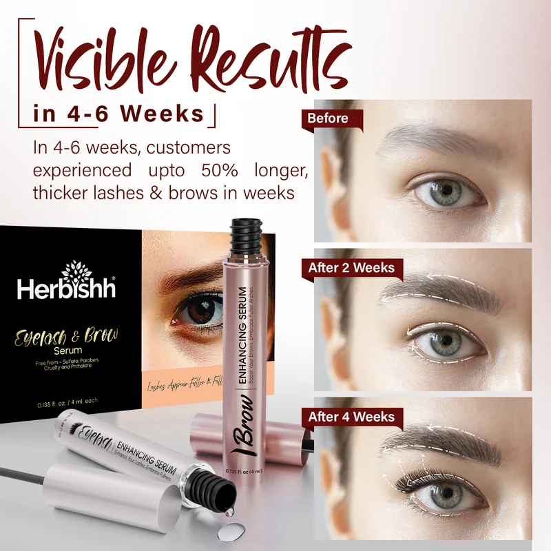 Herbishh Wimpern- und Augenbrauen-Verstärkendes Serum