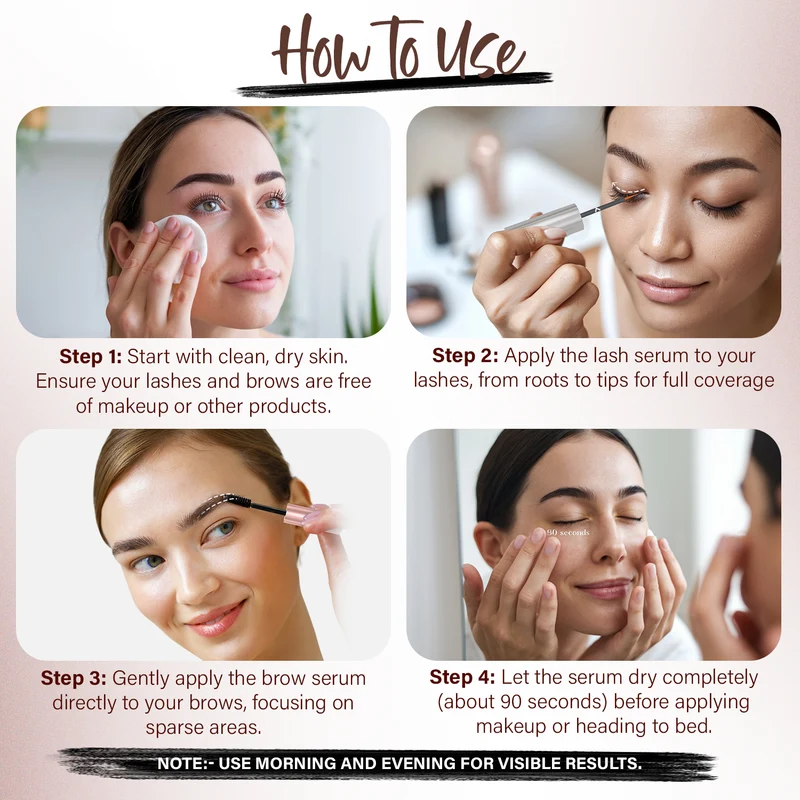 Herbishh Wimpern- und Augenbrauen-Verstärkendes Serum