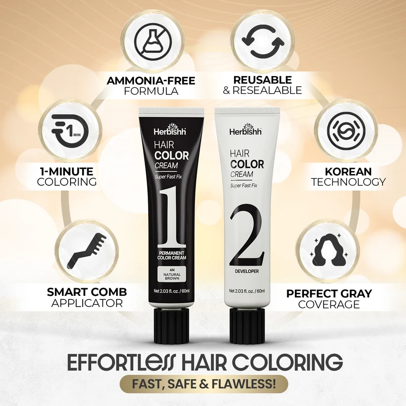 Rapid Infusion Haarfarbe Creme-Herbishh