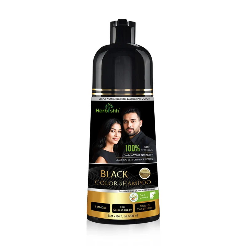 Schwarzes Haarfarbenshampoo, 200 ml