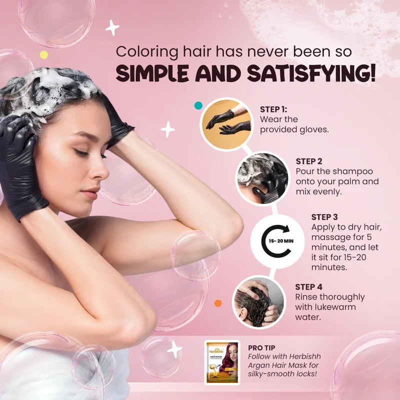 Dunkelbraun - Bubble Foam Color Haarfärbeshampoo