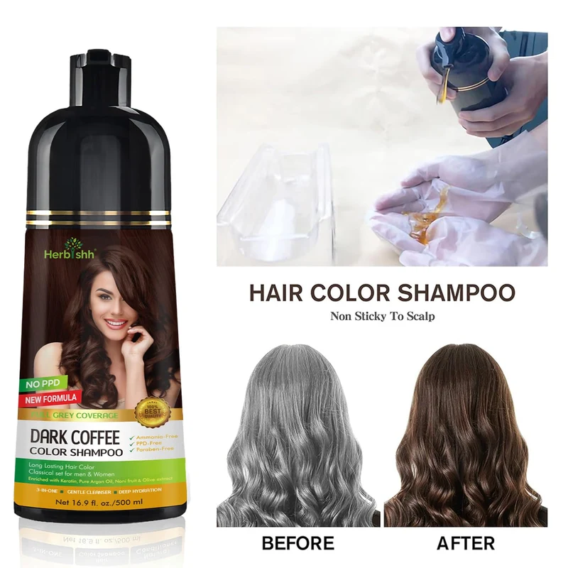 Shampoo für dunkelbraunes Haar - Herbishh