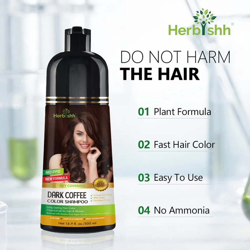 Shampoo für dunkelbraunes Haar - Herbishh