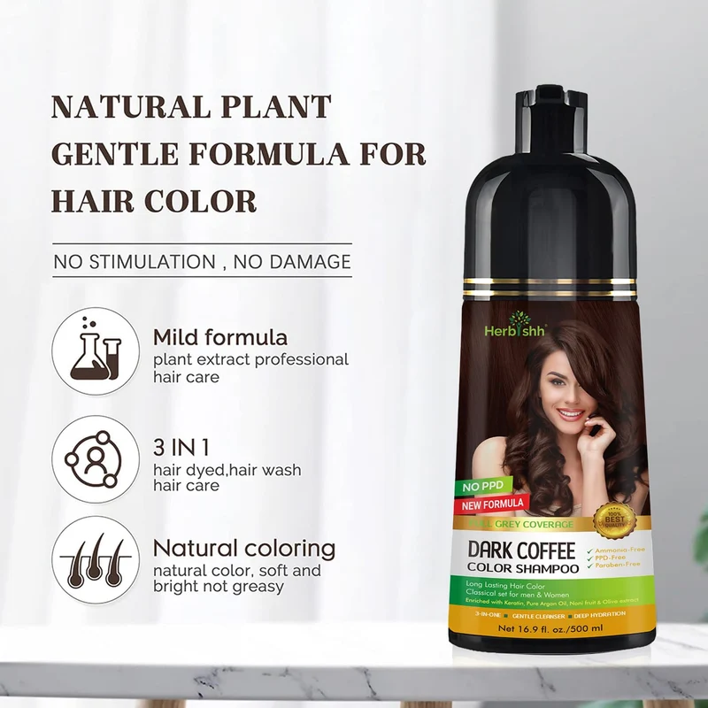 Shampoo für dunkelbraunes Haar - Herbishh