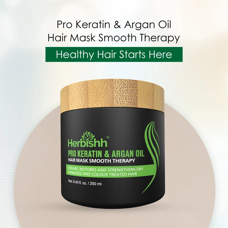Pro Keratin Argan Haarmaske 250 g – Herbishh