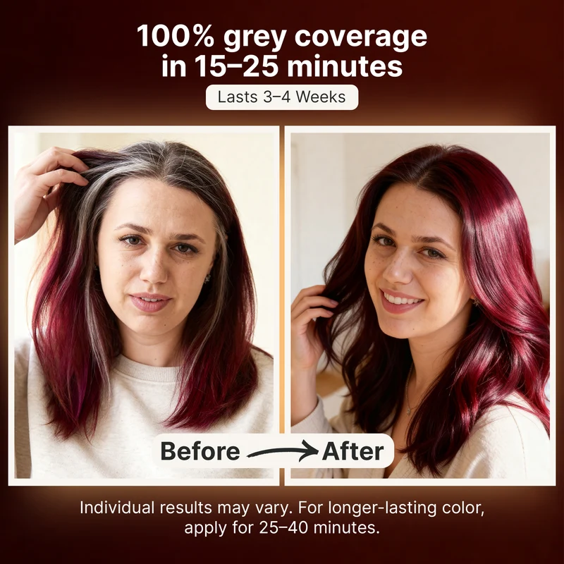 Traubenrotes Haarfarbenshampoo 500 ml - Herbishh