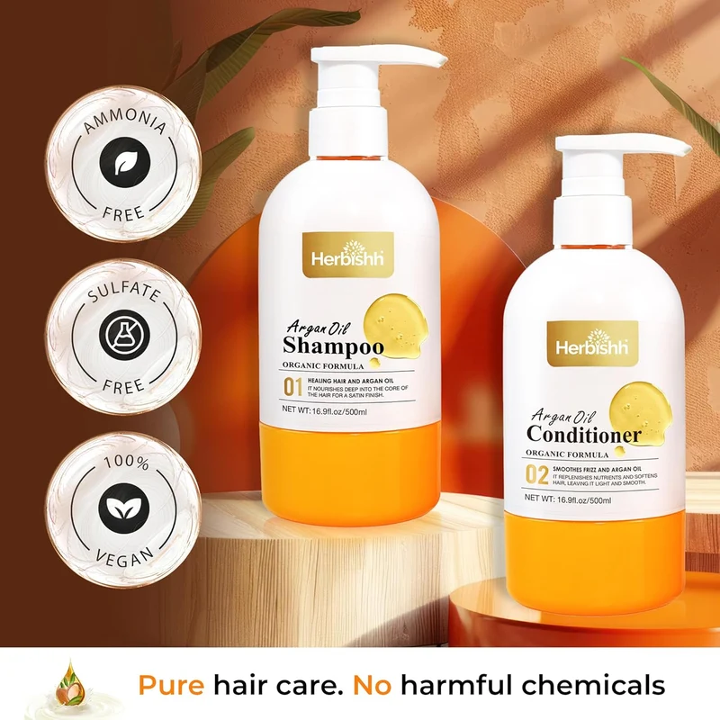 Herbishh Arganöl-Shampoo und -Spülung