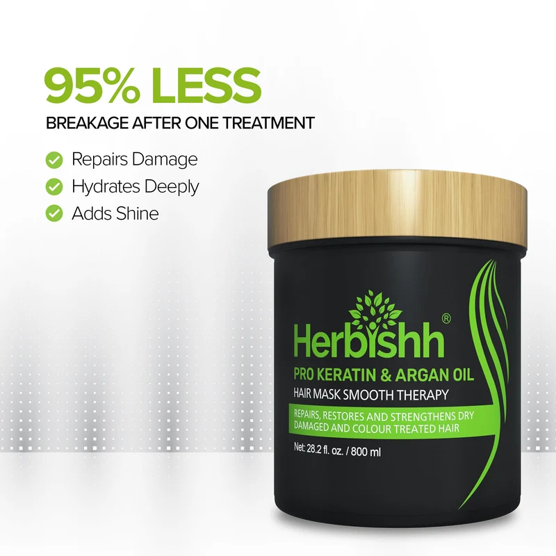 Pro Keratin Argan Haarmaske 800 ml – Herbishh