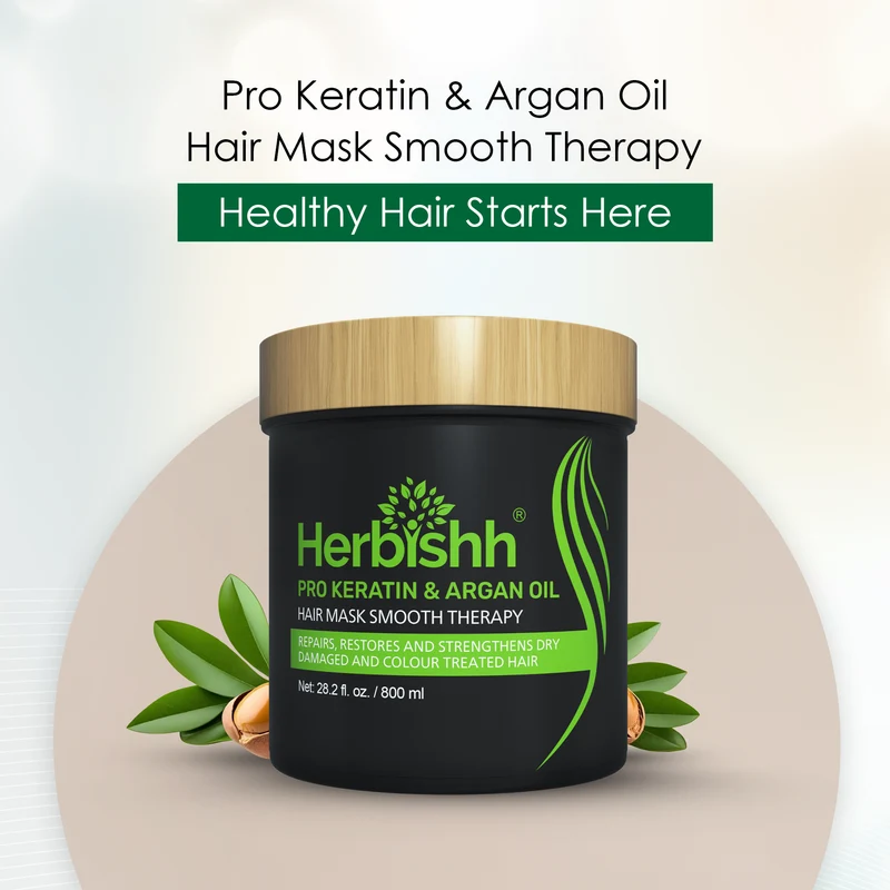 Pro Keratin Argan Haarmaske 800 ml – Herbishh