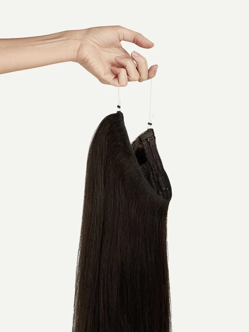 20" Mocha Brown Halo® Hair Extensions (180g)