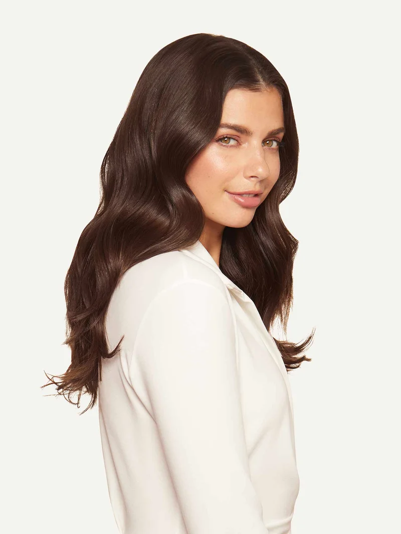 16" Chocolate Brown Halo® Hair Extensions (140g)