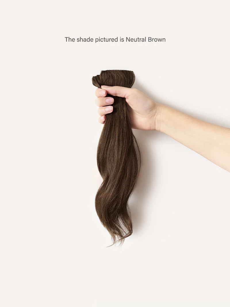 12" Ash Brown Balayage Scalp Hair Fill-Ins (30g)