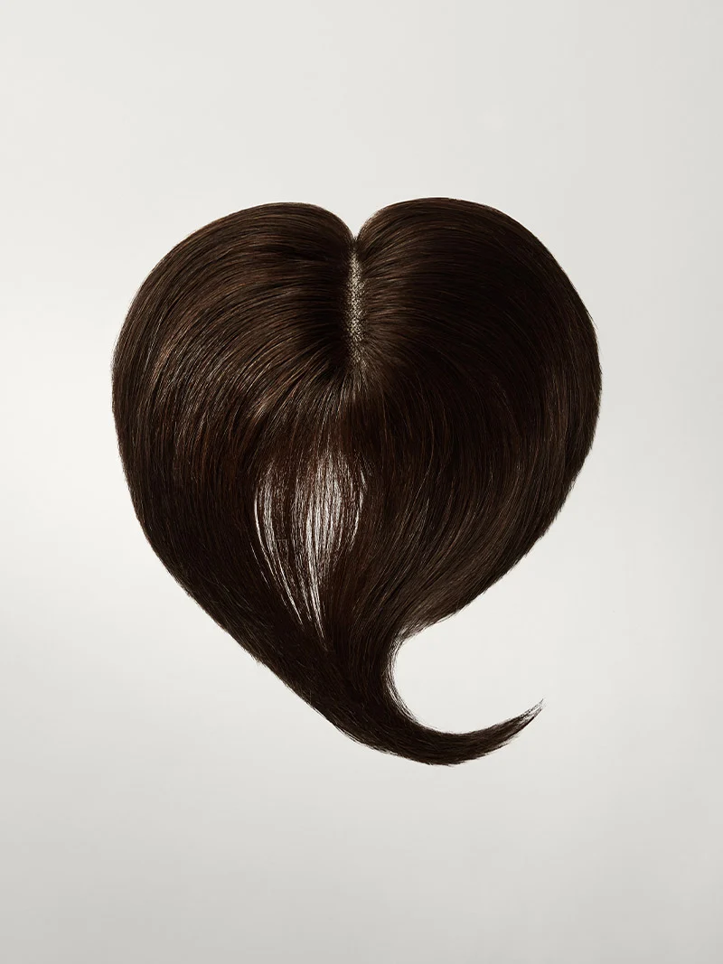 24” Dark Brown Seamless & Clip-In Curtain Bangs Bundle (257g)