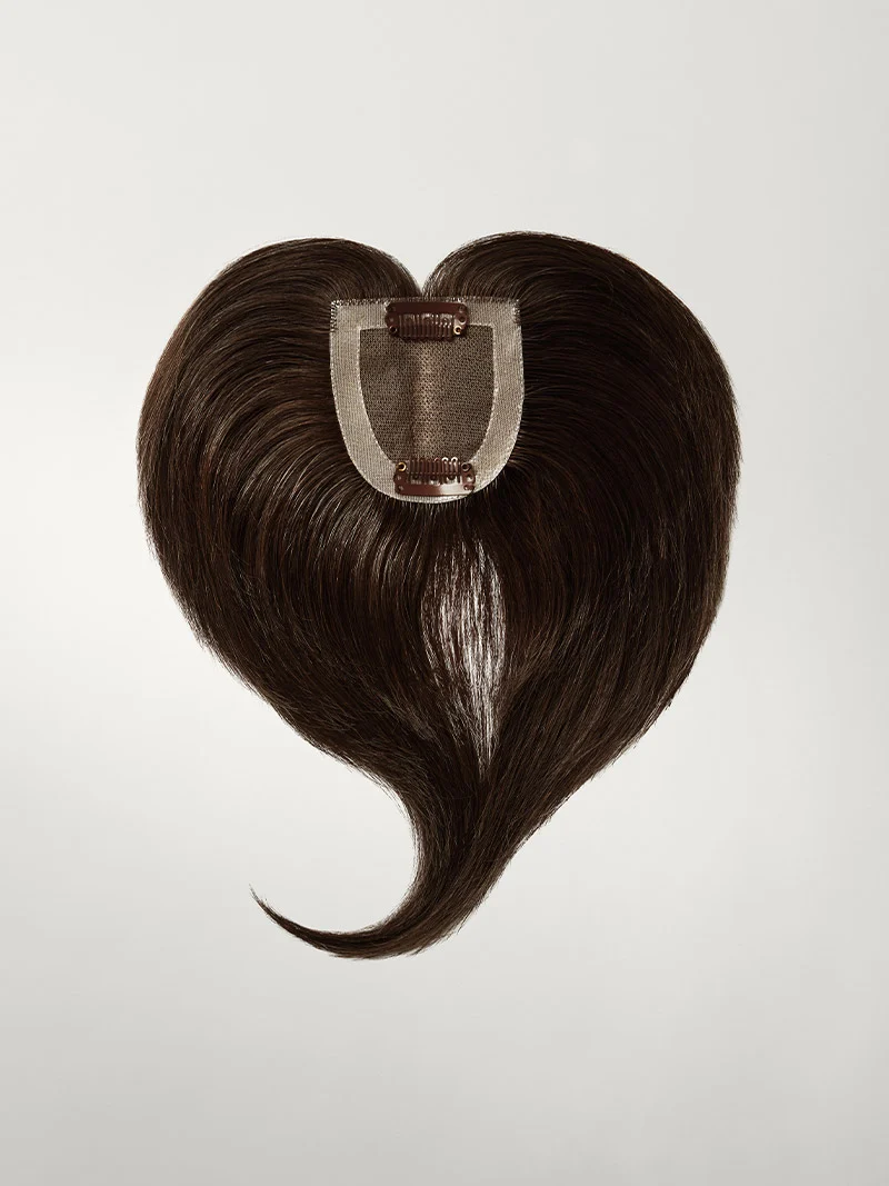 24” Dark Brown Seamless & Clip-In Curtain Bangs Bundle (257g)