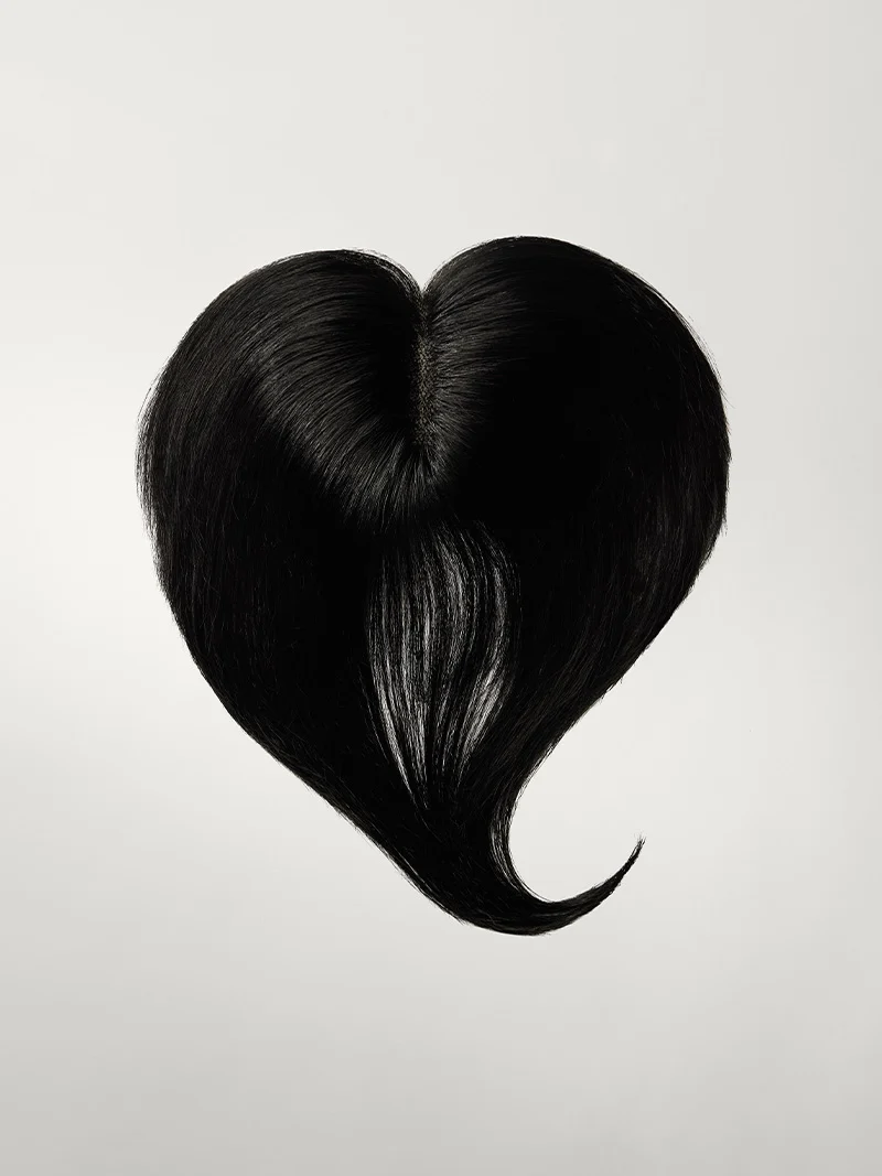 16” Jet Black Seamless & Clip-In Curtain Bangs Bundle (177g)