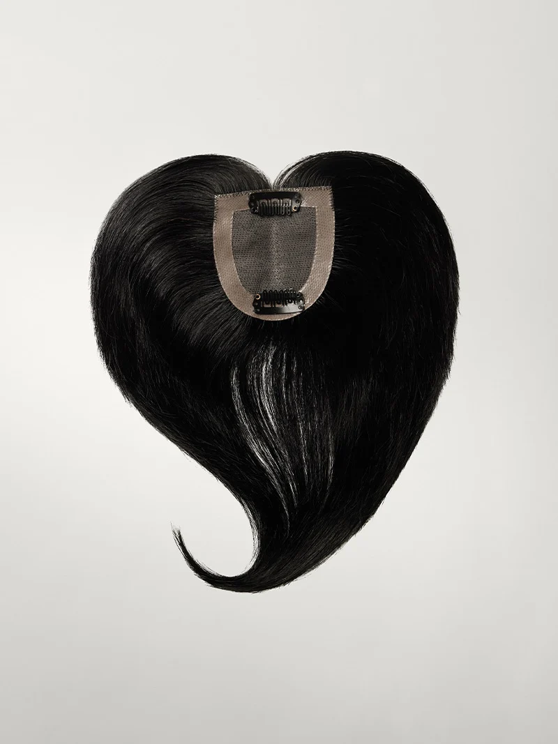 16” Jet Black Seamless & Clip-In Curtain Bangs Bundle (177g)