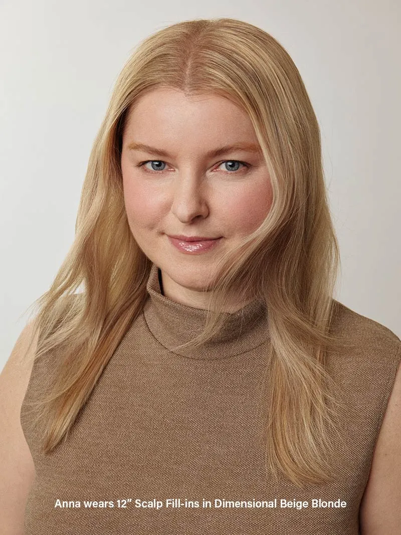 16” Dirty Blonde Scalp Hair Fill-Ins & Thinning Hair Fill-Ins Bundle (120g)