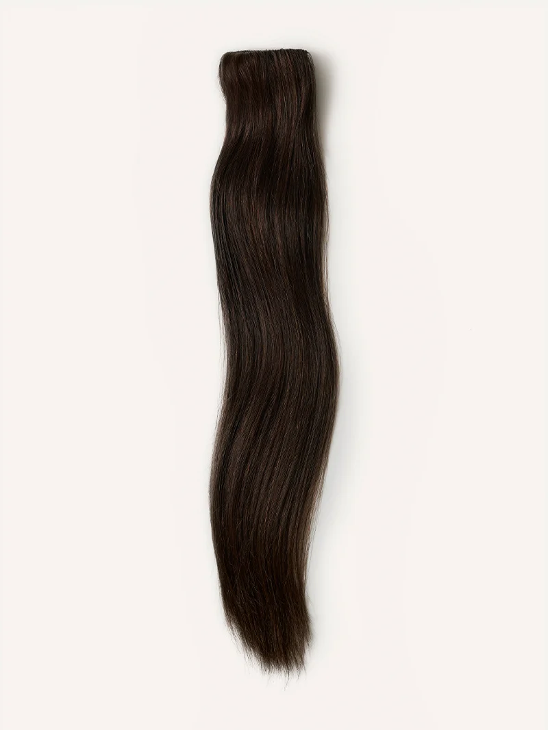 16" Dark Brown Scalp Hair Fill-Ins (40g)