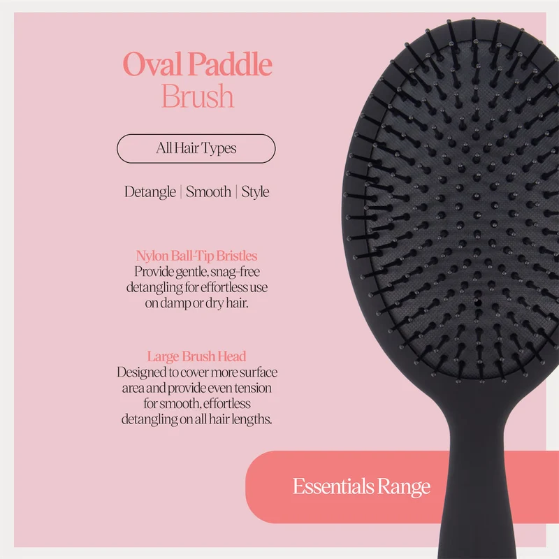 Oval Paddle Brush - Nylon Large