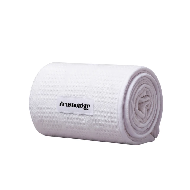 Brushology Waffle Hair Towel