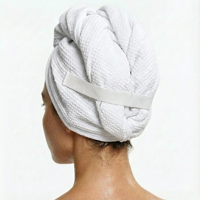 Brushology Waffle Hair Towel