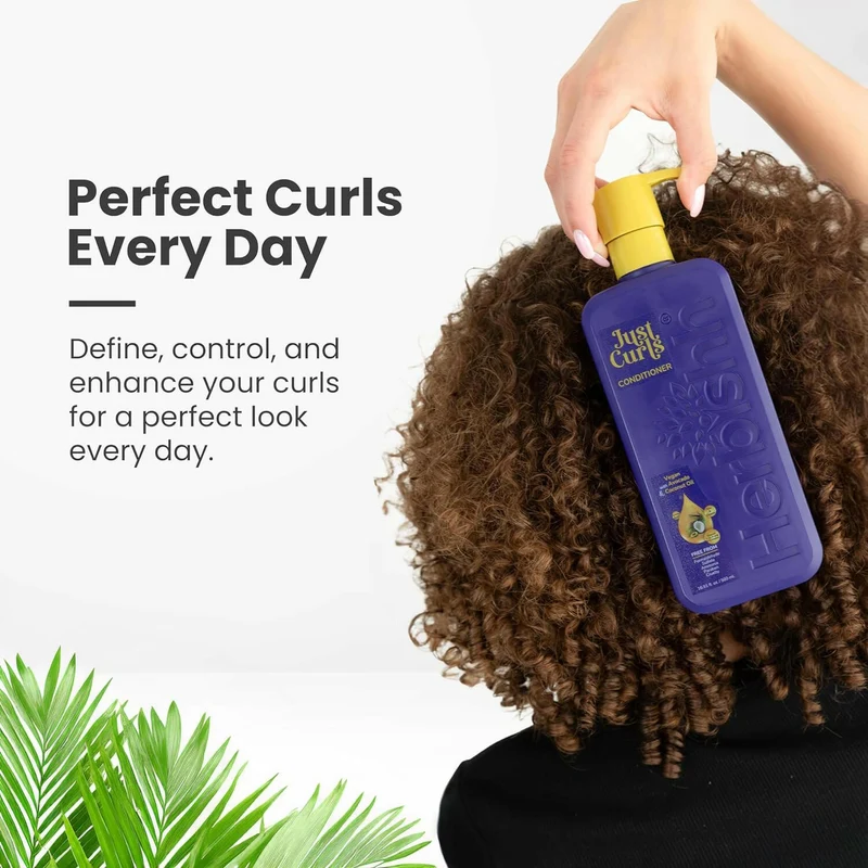 Just Curls Shampoo, Spülung und Tiefenpflege-Set - Herbishh