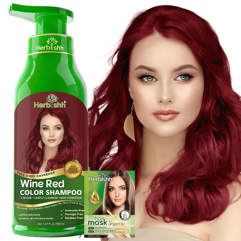 Shampoo für weinrotes Haar – Herbishh