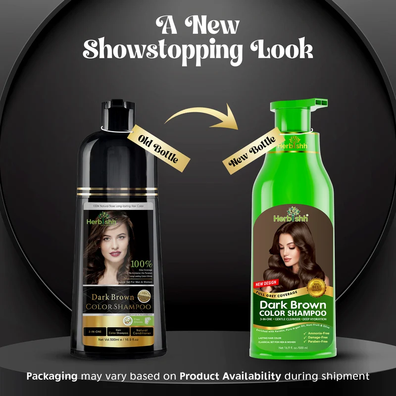 Dunkelbraunes Haarfarbshampoo – Herbishh