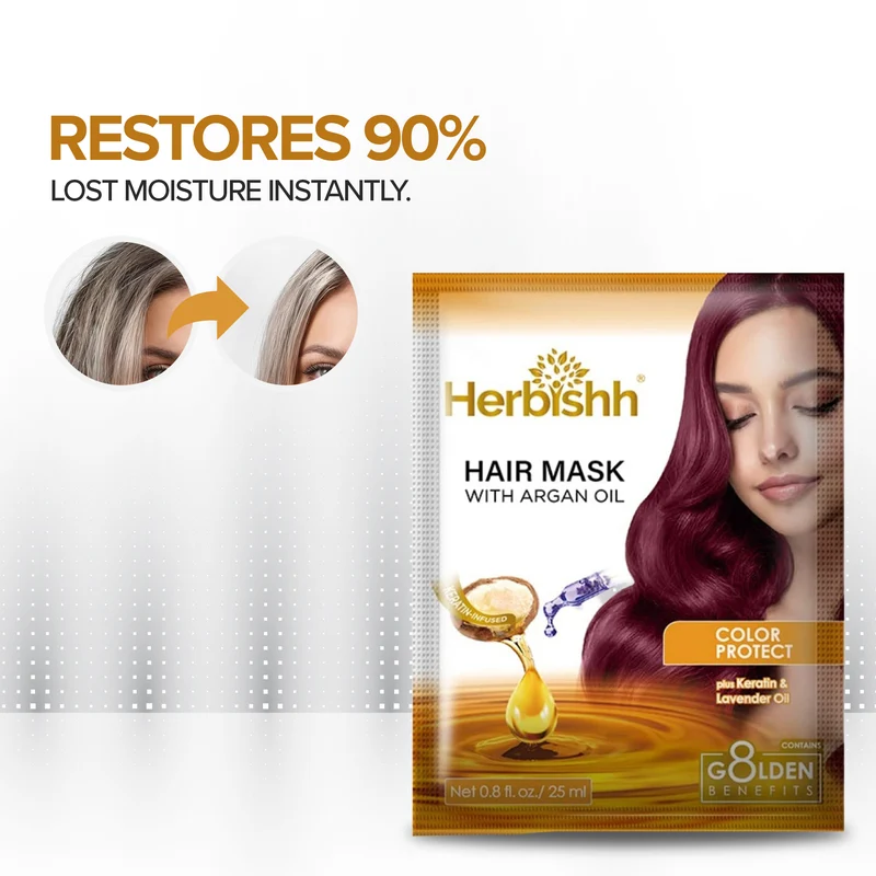 Keratin-Argan-Haarmaske – Herbishh 25 ml