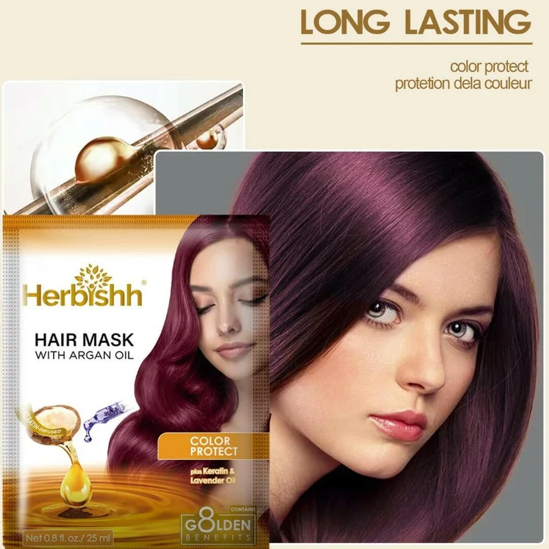Keratin-Argan-Haarmaske – Herbishh 25 ml