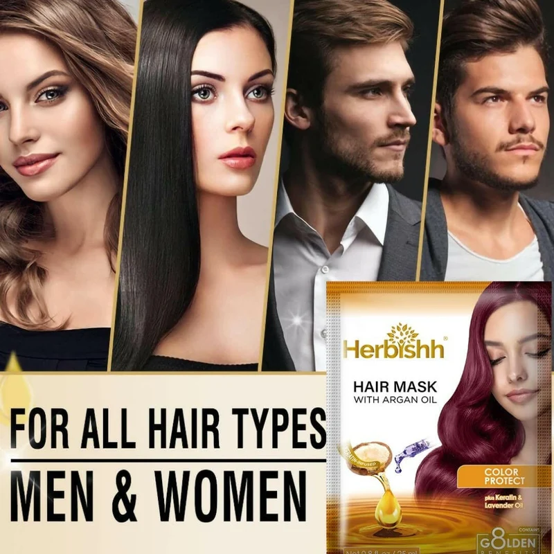 Keratin-Argan-Haarmaske – Herbishh 25 ml