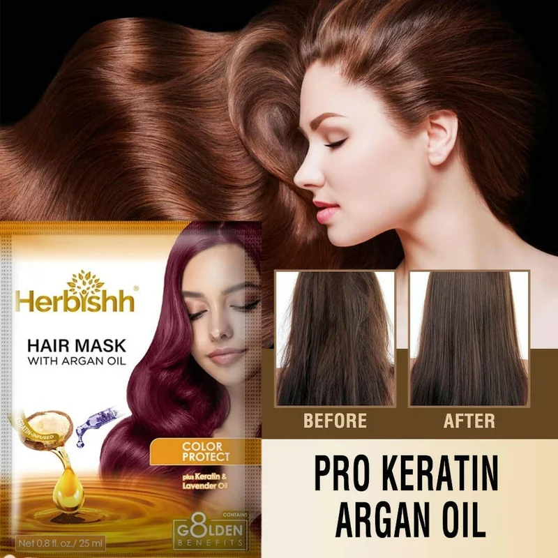 Keratin-Argan-Haarmaske – Herbishh 25 ml