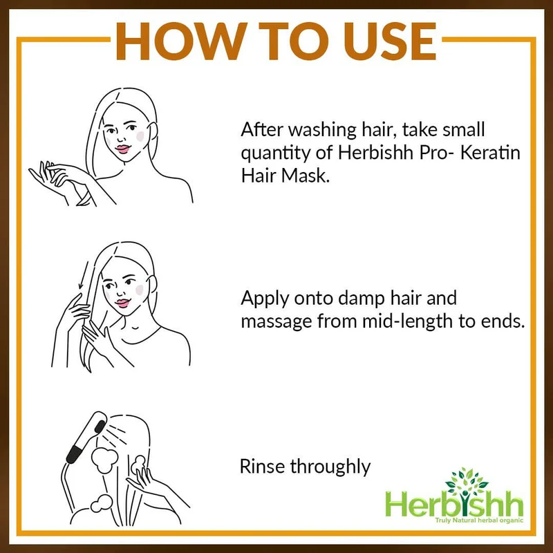 Keratin-Argan-Haarmaske – Herbishh 25 ml