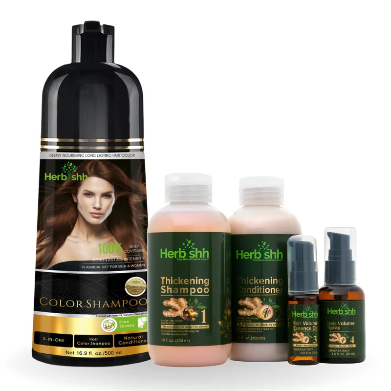 Farbshampoo mit Haarvolumen-Set – Herbishh