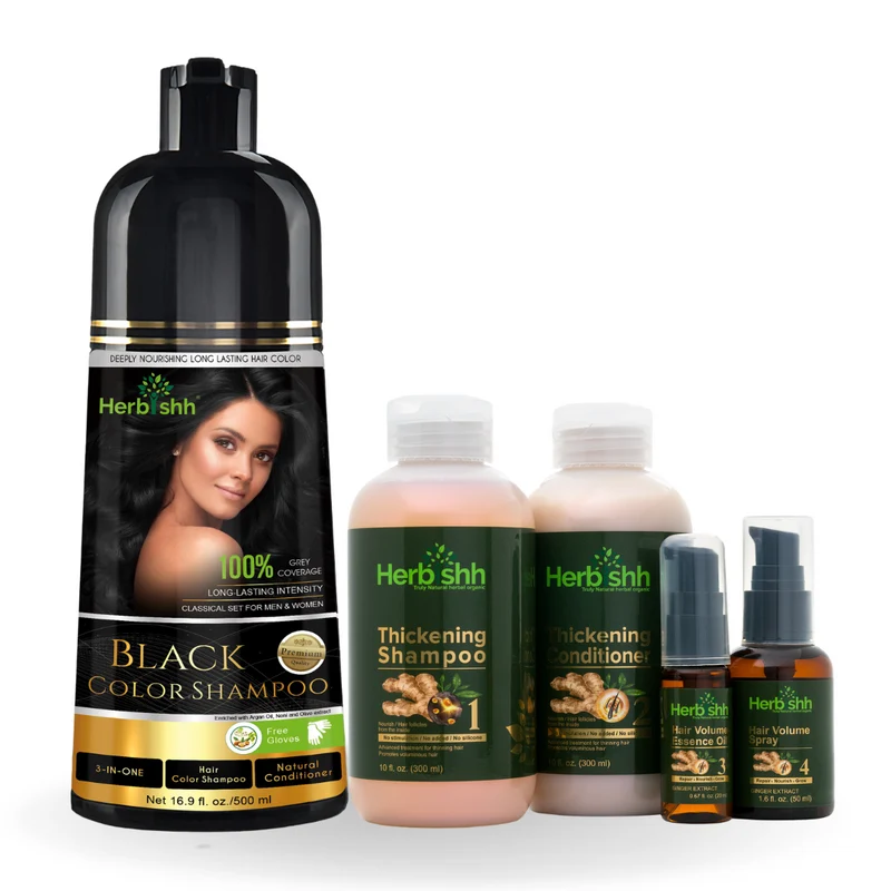 Farbshampoo mit Haarvolumen-Set – Herbishh