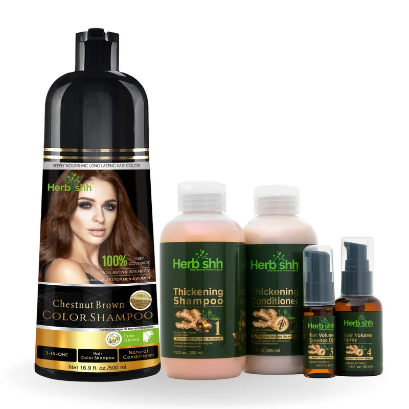 Farbshampoo mit Haarvolumen-Set – Herbishh
